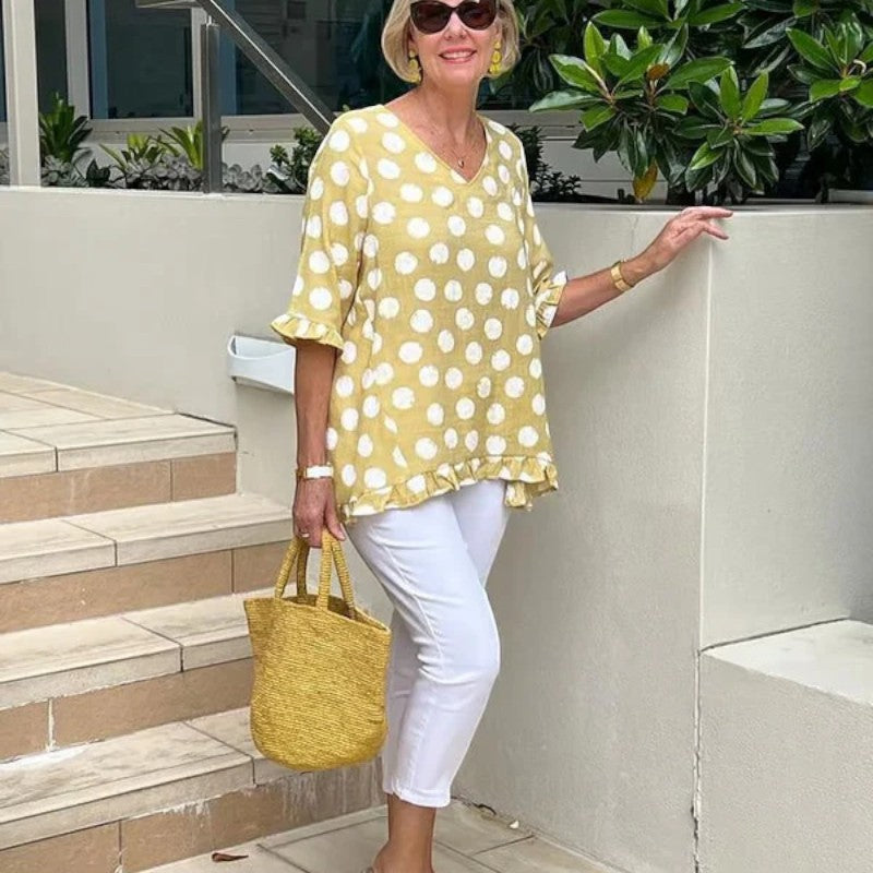 Marina | Bedrucktes Vintage-Top