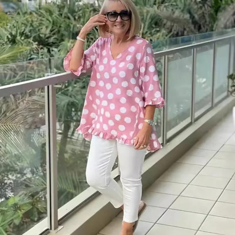 Marina | Bedrucktes Vintage-Top