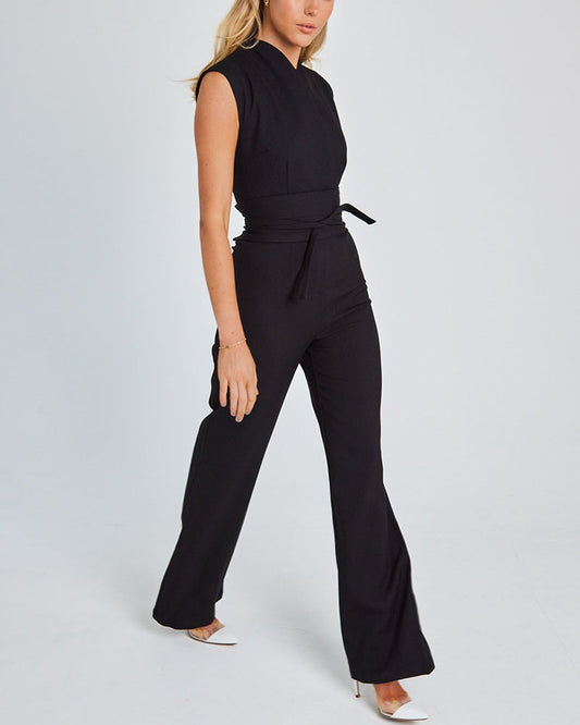 Gela | Eleganter Jumpsuit mit Gürtel