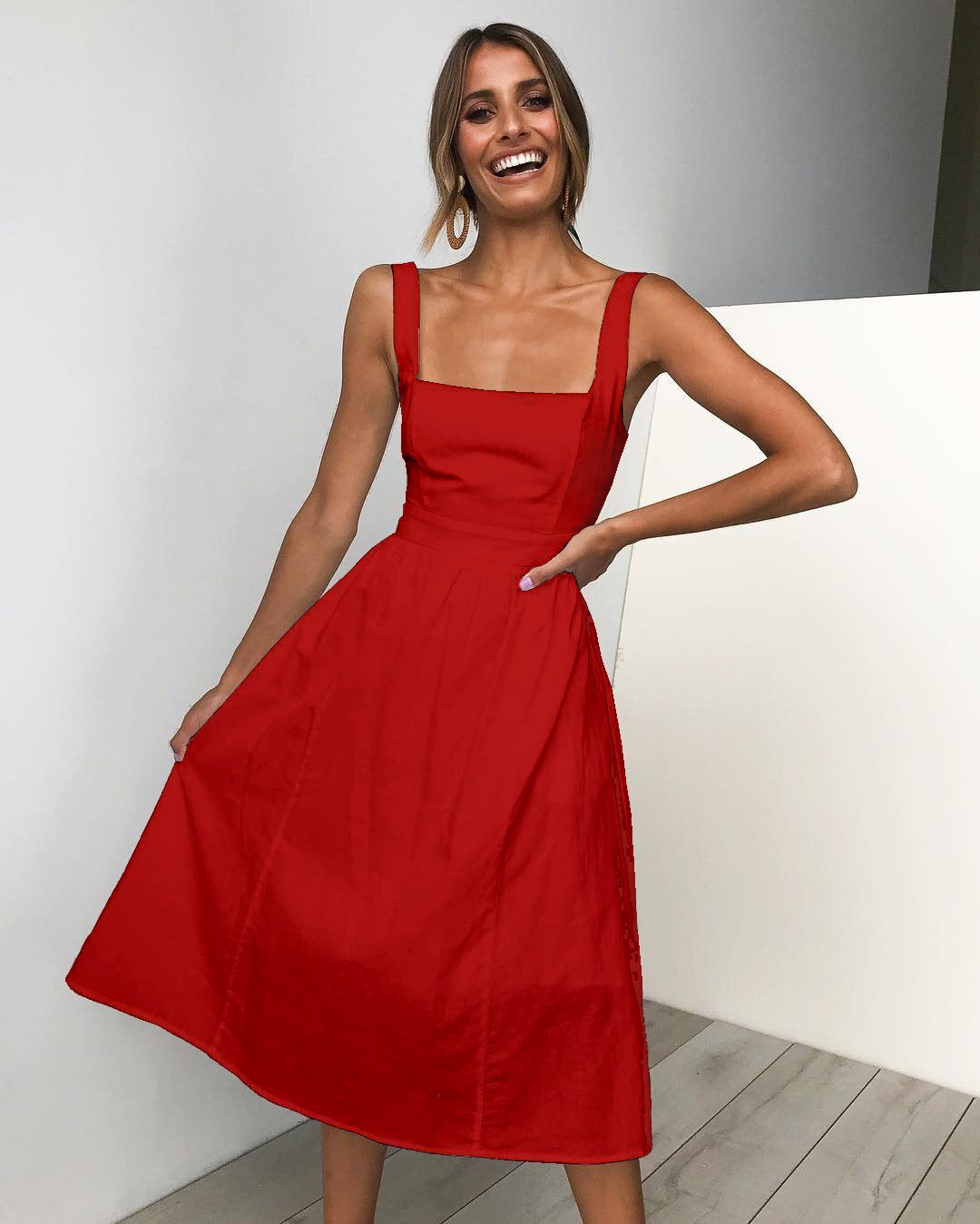 Alessa | Kleid mit Rundhalsausschnitt
