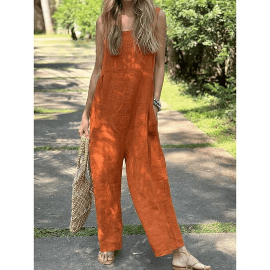 Gina | Lockerer Jumpsuit mit weitem Bein