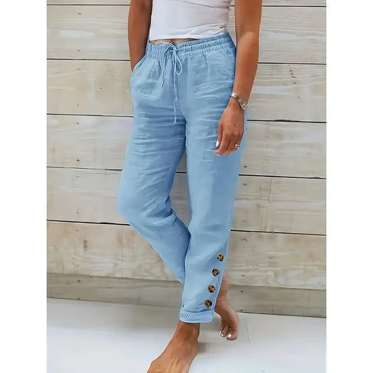 Avery | Leichte Hose mit Kordelzug in der Taille