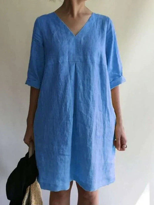 Alyssa | Minimalistisches Freizeitkleid
