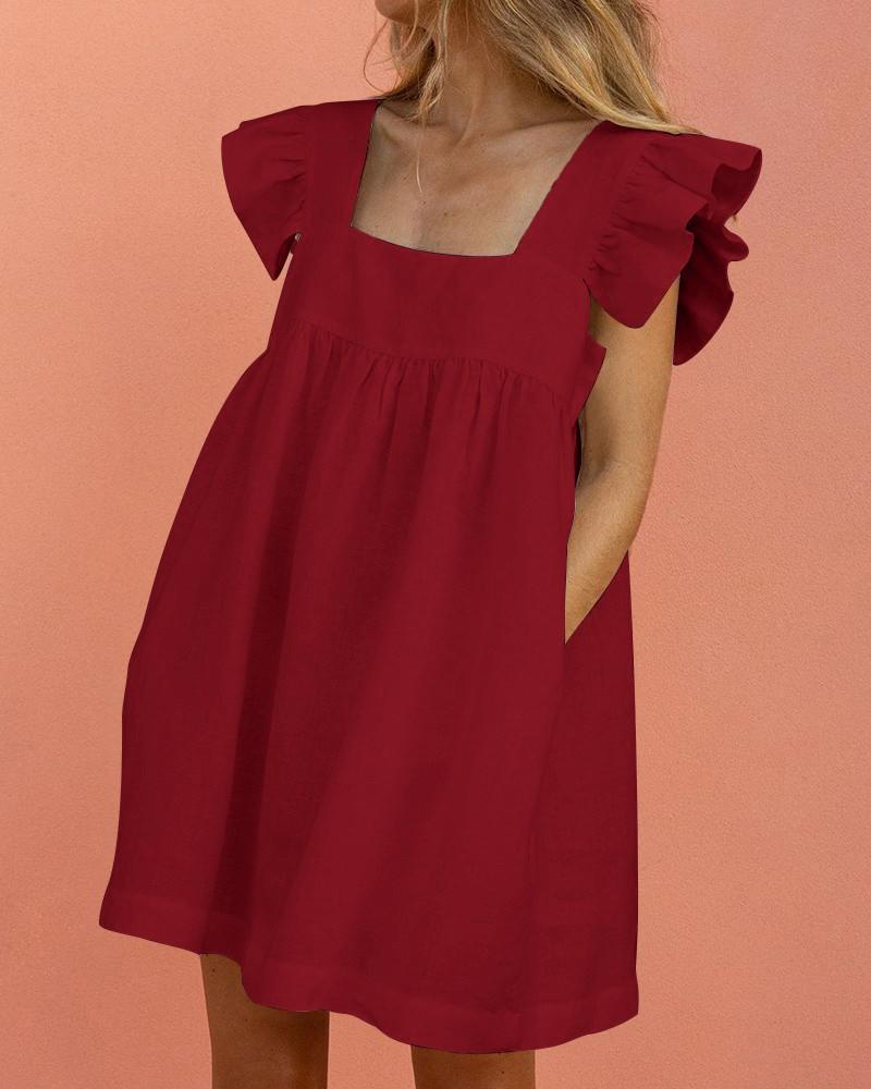 Elyna | Schickes Kleid mit Flatterärmeln